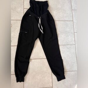 Women's Black Zamora™ Maternity - Jogger Scrub Pants - XS / Black